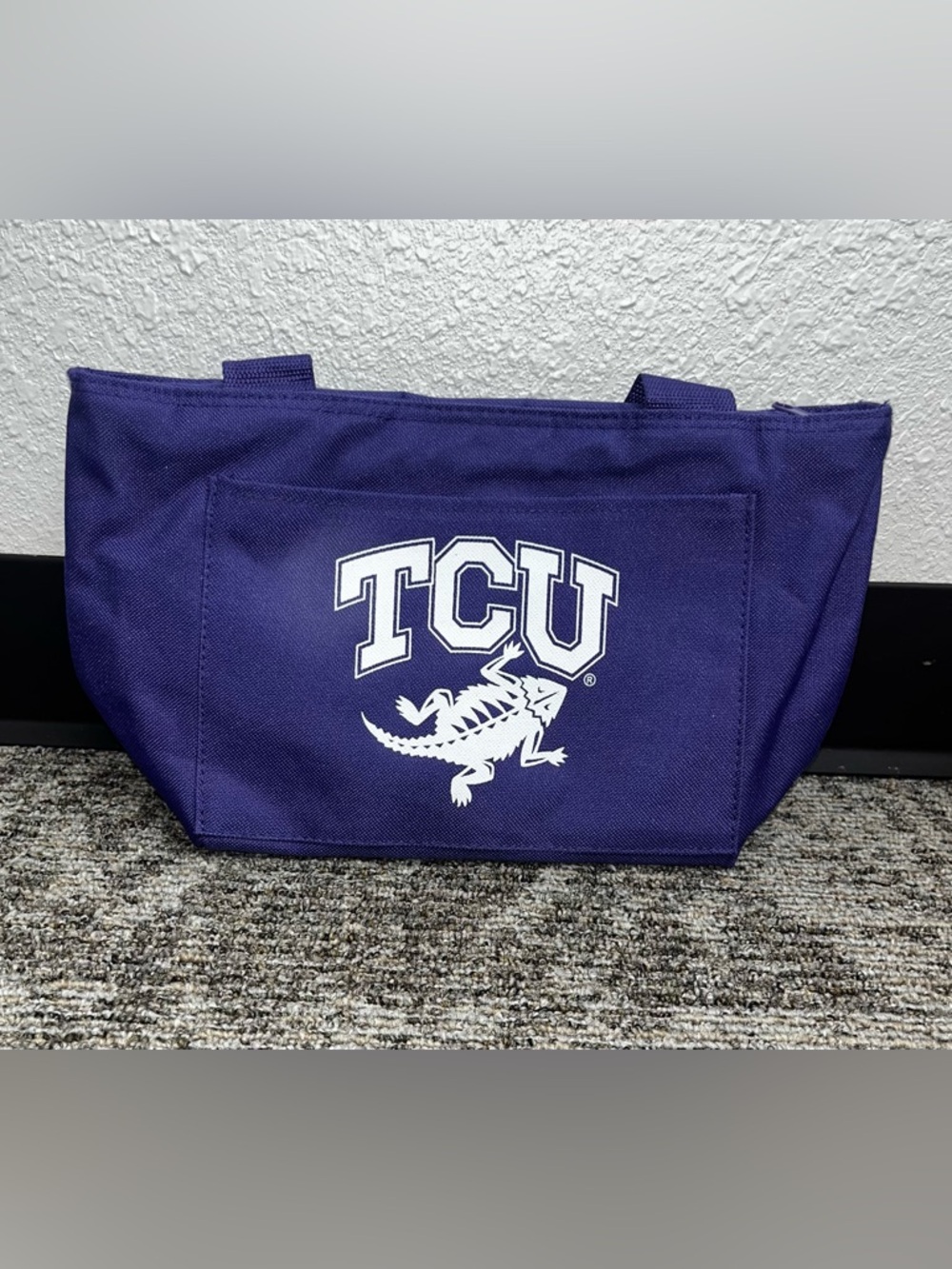 TCU Purple Insulated Bag with Horned Frog Logo